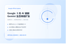 Google 公布 2026 年 3 月 AI 更新