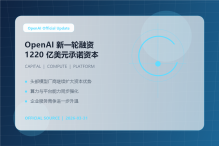 OpenAI 完成新一轮融资，宣布获得 1220 亿